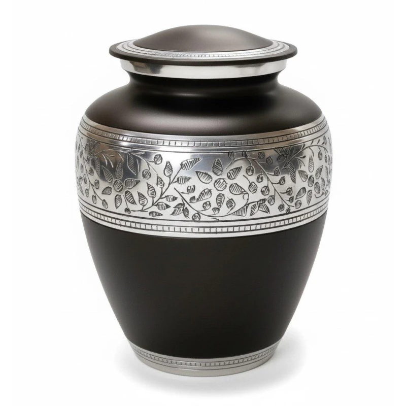 Image of Star Aluminum Speckled Cremation Urn Grey unisex One Size