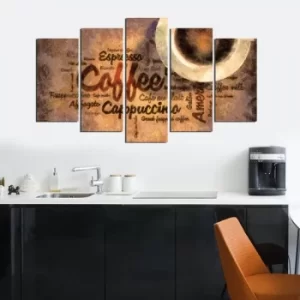 Image of 5MF-17 Multicolor Decorative MDF Painting (5 Pieces)