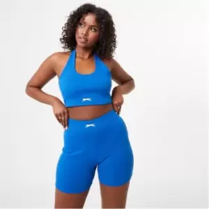Image of Slazenger ft.Wolfie Cindy Halter Crop Top - Blue