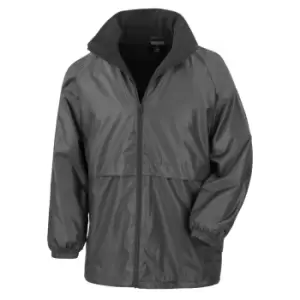 Image of Result Mens Core Adult DWL Jacket (With Fold Away Hood) (M) (Black)