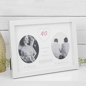 Image of Amore By Juliana 40th Anniversary Frame - Engraving Plate
