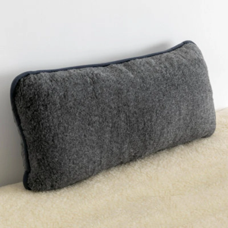 Image of Native Natural Genuine Merino Wool Pillow - Grey