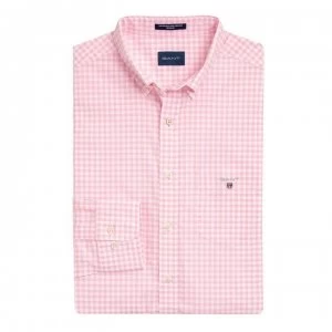 Image of Gant Long Sleeve Gingham Shirt - Pink 629