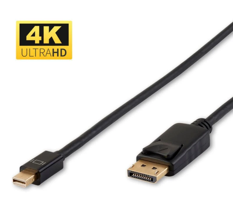 Image of Microconnect DP-MMG-180MB DisplayPort cable 2m Mini DisplayPort Black
