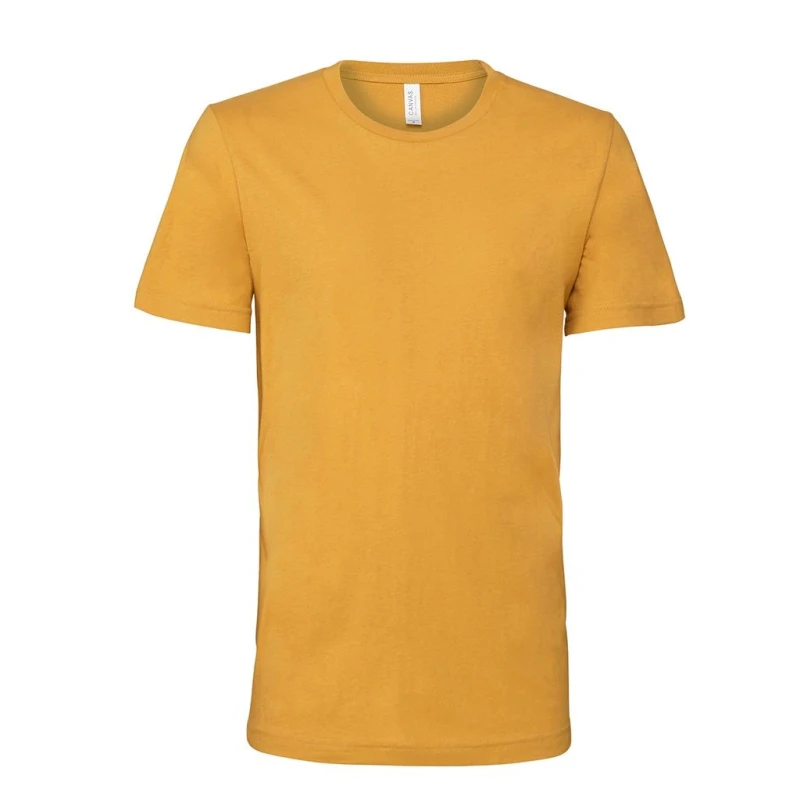 Image of Bella + Canvas Mens Crew Neck T-Shirt in Mustard Size: XS Mustard Male XS