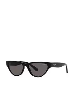 Image of Vogue Eyewear Cat Eye Black Sunglass