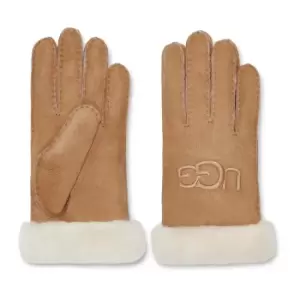 Image of W Shearling Embroider Gloves