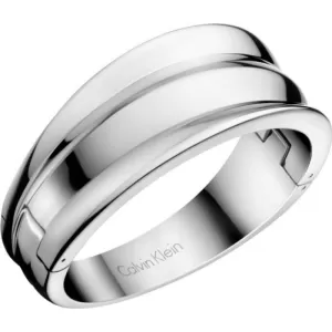 Image of Ladies Calvin Klein Stainless Steel Medium Glorious Bangle KJ4SMD00010M