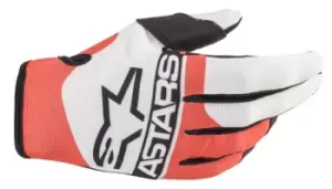 Image of Alpinestars Radar Gloves Off White Red Fluo Blue L