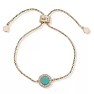 Image of Ladies DKNY Jewellery Base metal BR INLAY SLIDER Gld/Green