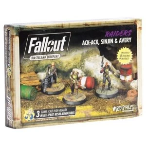 Image of Fallout Wasteland Warfare - Ack Ack, Sinjin & Avery Miniatures Expansion