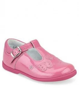 Image of Start-Rite Girls Sunshine T-Bar Shoes - Pink Glitter