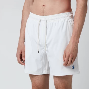 Image of Polo Ralph Lauren Mens Traveler Swim Shorts - White - S