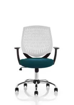 Image of Dura White Back Bespoke Colour Seat Maringa Teal