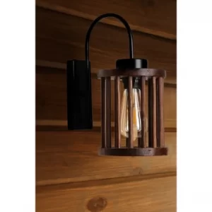 Image of Avni kafes ceviz aplik Brown Wall Lamp