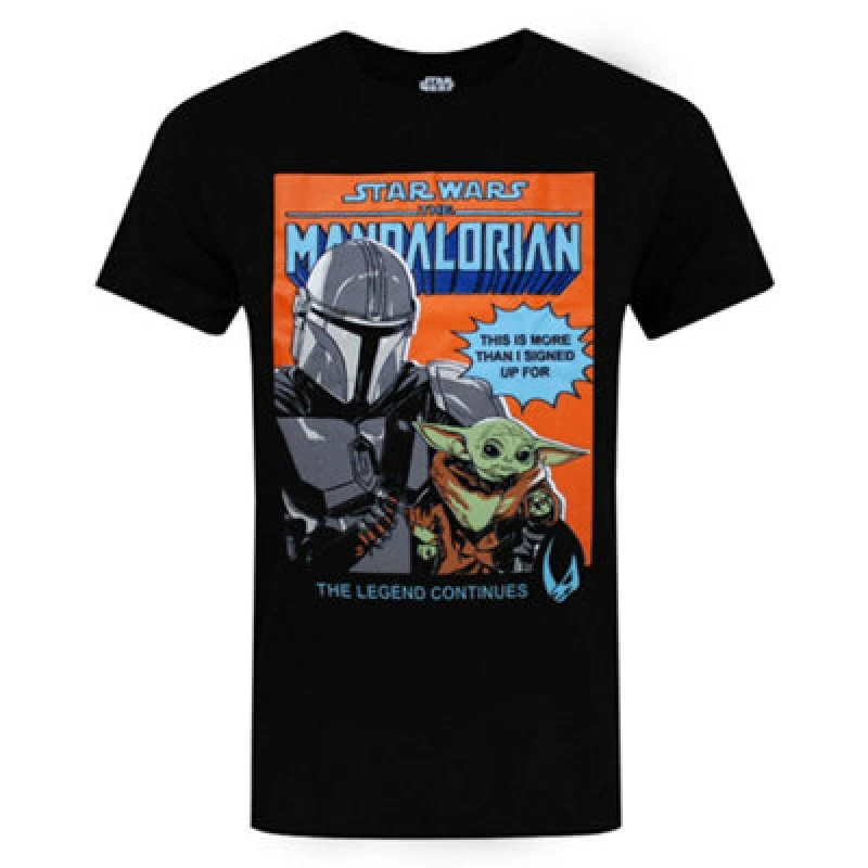 Image of (Medium) Star Wars The Mandalorian T Shirt Mens Baby Yoda Adults Gift Top