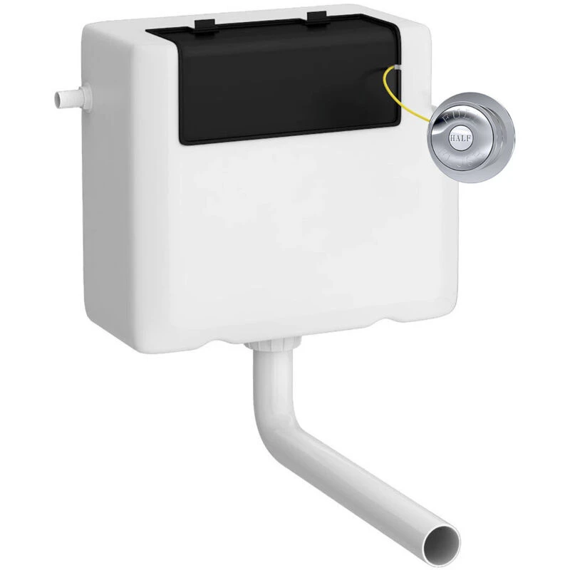 Image of THE BATH CO The Bath Co - Nuie Concealed Cistern and Chrome Traditional Round Dual Flush Push Buttons - XTY8T01 5056211891888