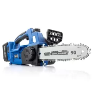 Image of Hyundai Cordless 4Ah Chainsaw, 20v lithium ion, brushless, li-ion HY2190