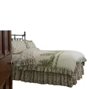 Image of Belledorm Bella Mae Fitted Valance (Single) (Ivory)