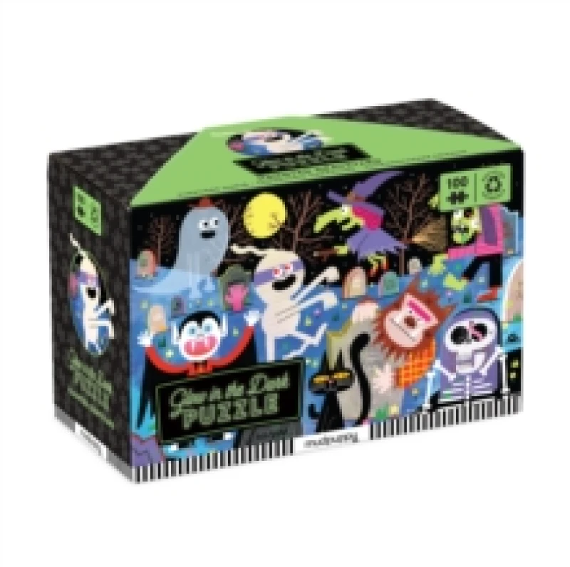 Image of Haunted Graveyard 100 Piece Glow in the Dark Puzzle Jigsaw