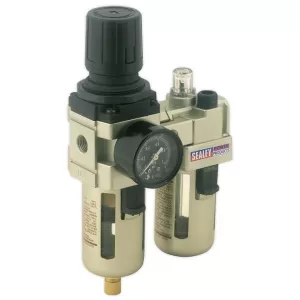 Image of Genuine SEALEY SA106 Air Filter/Regulator/Lubricator Max Airflow 60cfm