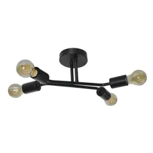 Image of Kravits Matt Black Ceiling Bar Light