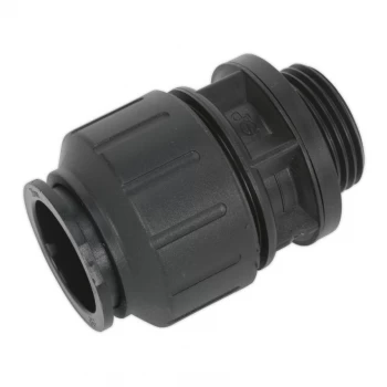 Image of Straight Adaptor 28MM 1" BSP Pack of 2 (John Guest Speedfit - PM012818E)