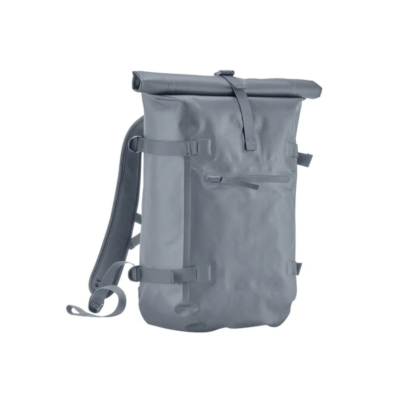 Image of Quadra Mens Roll Top Waterproof Backpack in Pale Grey Pale Grey Male