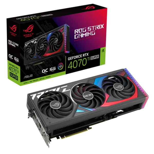 Image of ASUS ROG Strix GeForce RTX 4070 Ti SUPER 16GB GDDR6X OC Edition Graphics Card