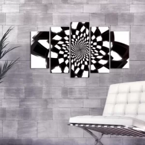 Image of 5ABSMDF-4 Multicolor Decorative MDF Painting (5 Pieces)