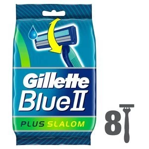 Image of Gillette Blue II Plus Slalom 8 Razors