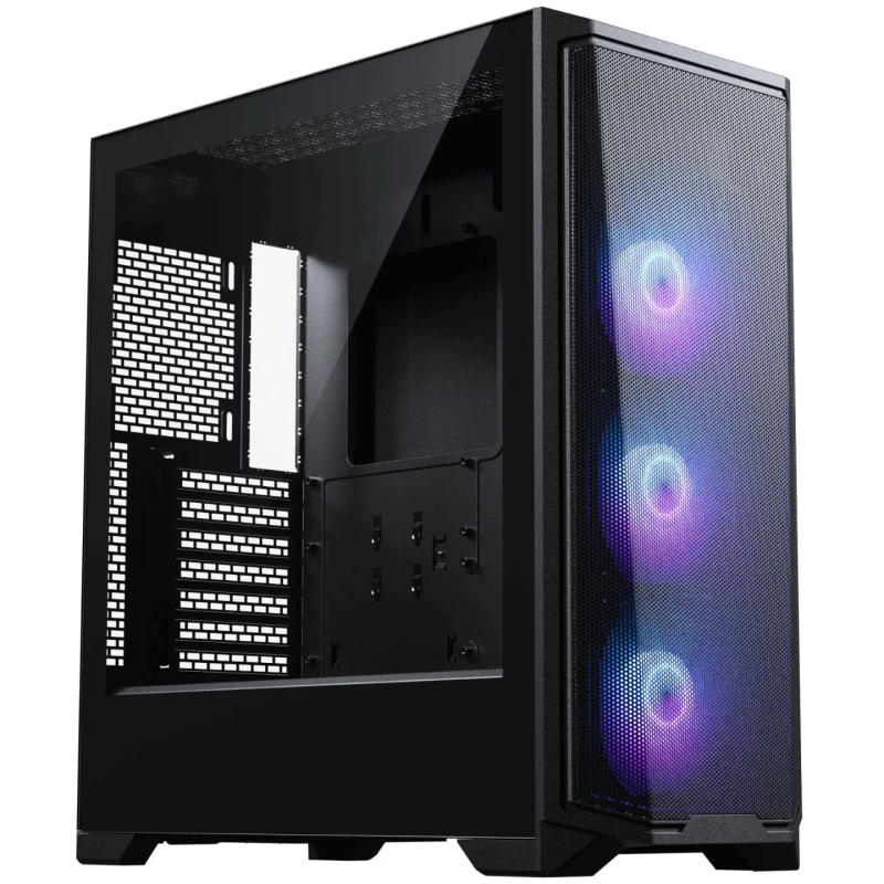 Image of Phanteks Eclipse G370A ATX Mid-Tower Mesh Front ARGB Gaming Case - Black - PH-EC370A_DBK01