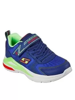 Image of Skechers Boys Tri-namics Lighted Trainer, Navy, Size 1 Older