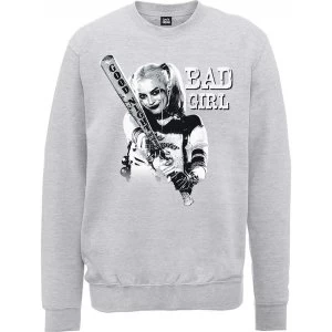 Image of DC Comics Suicide Squad Bad Girl Mens X-Large Sweatshirt - Grey
