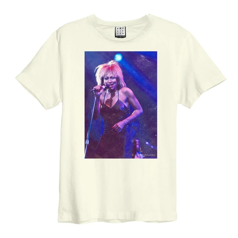 Image of Amplified Amplified Men Joe Wise Tina Turner T-Shirt in White Size: X-Small White XS Male 5063238006478