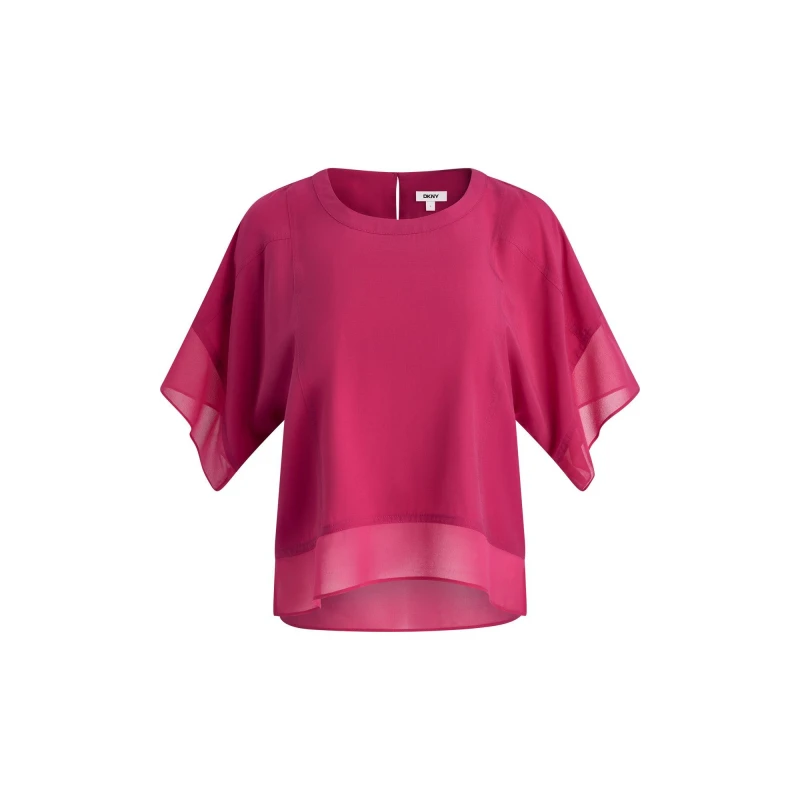 Image of DKNY Dolman Top Ld62 Hot Pink female 8 (XS)