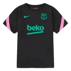 Image of 2020-2021 Barcelona CL Training Shirt (Black) - Kids