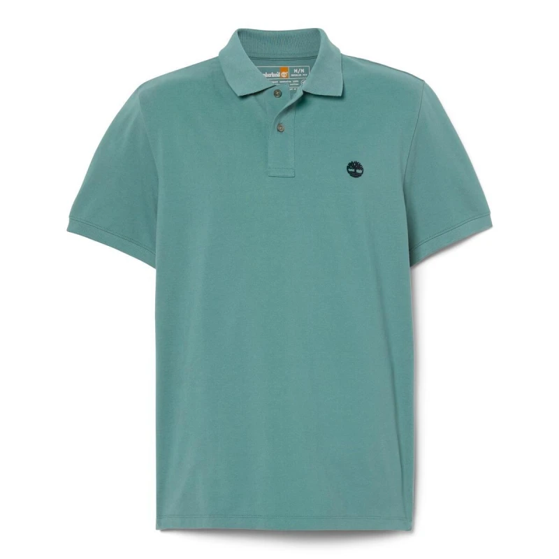 Image of Timberland Miller Short Sleeve Polo Shirt Sea Pine CL6 male S