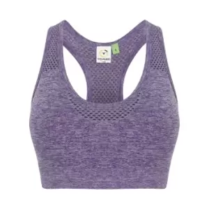 Image of Tombo Womens/Ladies Seamless Crop Top (X Small) (Purple Marl)
