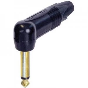 Image of Neutrik NP2RX-B 6.35mm audio jack Plug, right angle Number of pins: 2 Mono Black