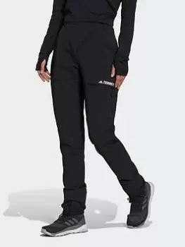 Image of adidas Terrex Yearound Soft Shell Tracksuit Bottoms, Black, Size 8, Women