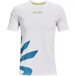 Image of Under Armour Curry Ultra Splash T-Shirt Mens - White