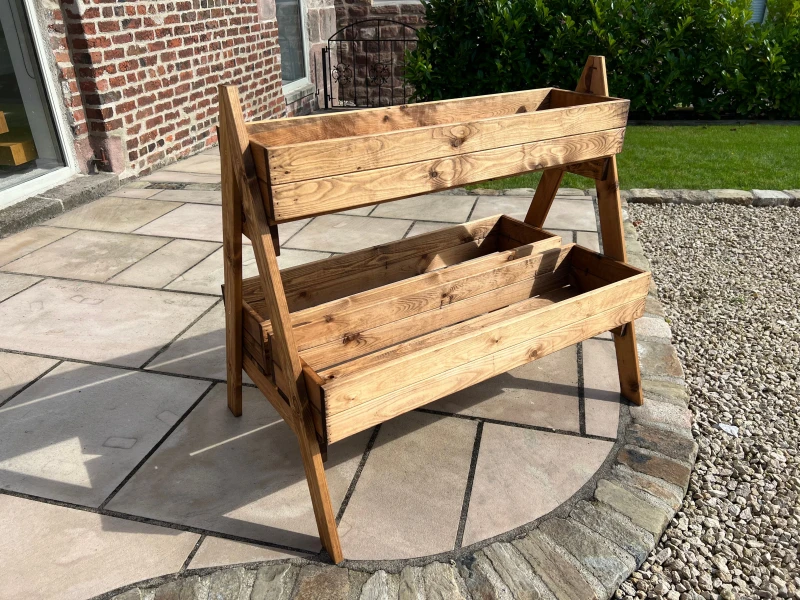 Image of Charles Taylor Trading Country Kitchen Double Herb Garden Extra Large Brown