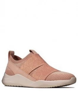 Image of Clarks Sift Slip Trainer - Blush