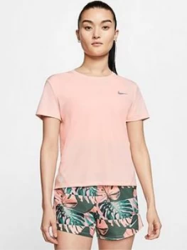 Image of Nike Running Miler T-Shirt - Washed Coral