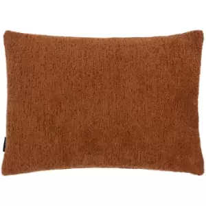 Image of Paoletti Nellim Scadi Boucle Textured Cushion Cover, Rust, 40 x 50 Cm