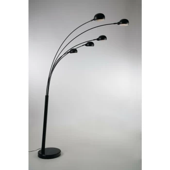Image of Fan Europe Lighting - Fan Europe Luce_Ambiente_Design - Mutli Arm Arch Floor Lamp, Black, E14