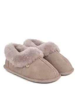 Image of Just Sheepskin Full Back Sheepskin Slipper - Grey, Size 4, Women