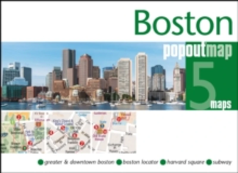 Image of Boston PopOut Map Sheet map, folded
