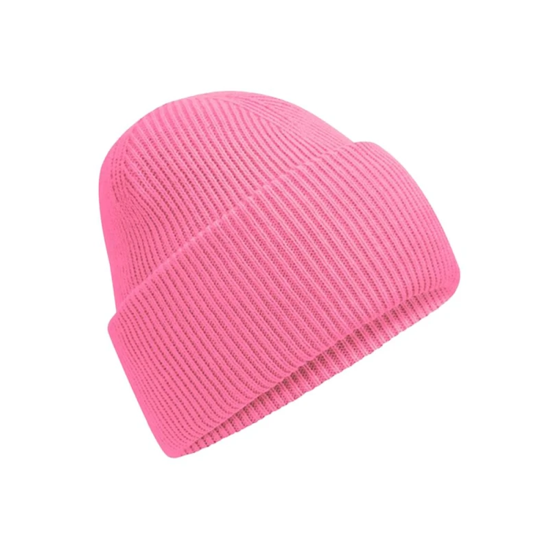 Image of Beechfield Beechfield Men Classic Deep Cuffed Beanie in Pink Pink One Size Male 5063425806843